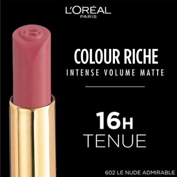 🆕 Riche Intense Volume Matte Lipstick Up to 16H Wear Shade Le Corral Irreverent - Picture 8 of 11